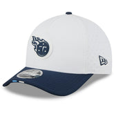 Tennessee Titans New Era 2025 NFL Training Camp A-Frame 9FORTY Adjustable Hat White/Navy - NFL