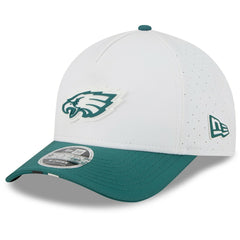 Philadelphia Eagles New Era 2025 NFL Training Camp A-Frame 9FORTY Adjustable Hat White/Midnight Green - NFL