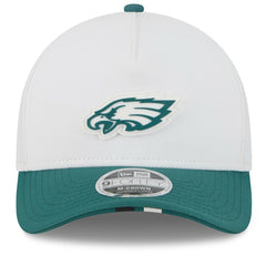 Philadelphia Eagles New Era 2025 NFL Training Camp A-Frame 9FORTY Adjustable Hat White/Midnight Green - NFL