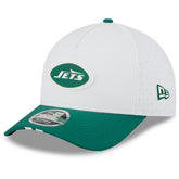 New York Jets New Era 2025 NFL Training Camp A-Frame 9FORTY Adjustable Hat White/Green - NFL