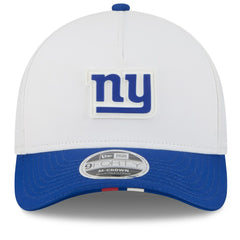New York Giants New Era 2025 NFL Training Camp A-Frame 9FORTY Adjustable Hat White/Royal - NFL