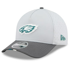 Philadelphia Eagles New Era 2025 NFL Training Camp A-Frame 9FORTY Adjustable Hat Gray/Graphite - NFL