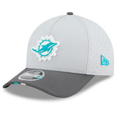 Miami Dolphins New Era 2025 NFL Training Camp A-Frame 9FORTY Adjustable Hat Gray/Graphite - NFL