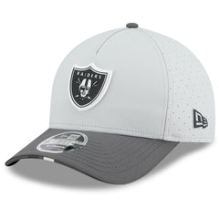 Las Vegas Raiders New Era 2025 NFL Training Camp A-Frame 9FORTY Adjustable Hat Gray/Graphite - NFL