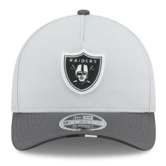 Las Vegas Raiders New Era 2025 NFL Training Camp A-Frame 9FORTY Adjustable Hat Gray/Graphite - NFL