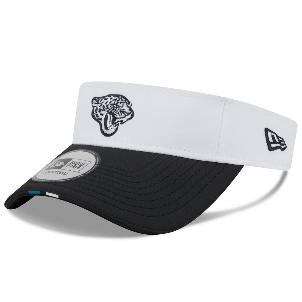 Jacksonville Jaguars New Era 2025 NFL Training Camp Adjustable Visor White/Black - NFL
