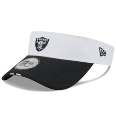 Las Vegas Raiders New Era 2025 NFL Training Camp Adjustable Visor White/Black - NFL