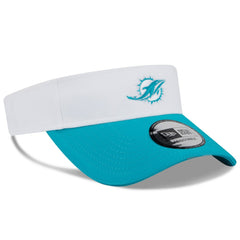 Miami Dolphins New Era 2025 NFL Training Camp Adjustable Visor White/Aqua - NFL
