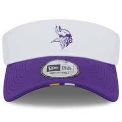 Minnesota Vikings New Era 2025 NFL Training Camp Adjustable Visor White/Purple - NFL