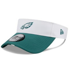 Philadelphia Eagles New Era 2025 NFL Training Camp Adjustable Visor White/Midnight Green - NFL