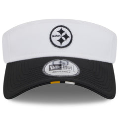 Pittsburgh Steelers New Era 2025 NFL Training Camp Adjustable Visor White/Black - NFL
