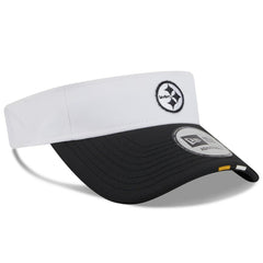Pittsburgh Steelers New Era 2025 NFL Training Camp Adjustable Visor White/Black - NFL