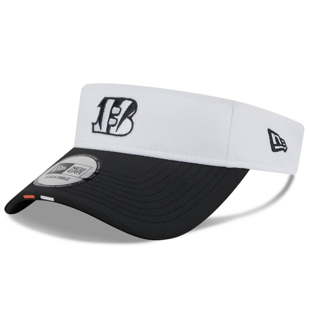 Cincinnati Bengals New Era 2025 NFL Training Camp Adjustable Visor White/Black - NFL