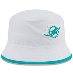 Miami Dolphins New Era 2025 NFL Training Camp Stretch Bucket Hat White - NFL