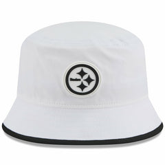 Pittsburgh Steelers New Era 2025 NFL Training Camp Stretch Bucket Hat White - NFL