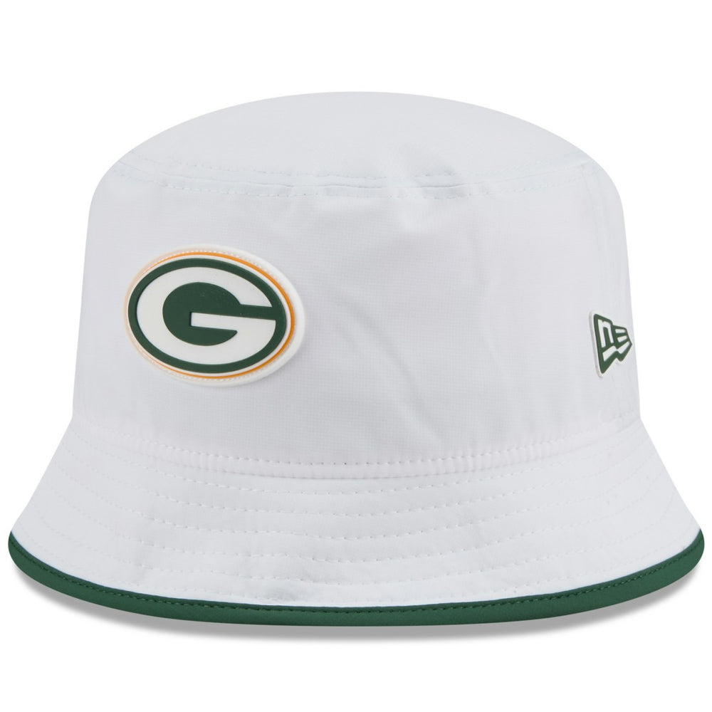 Green Bay Packers New Era 2025 NFL Training Camp Stretch Bucket Hat White - NFL