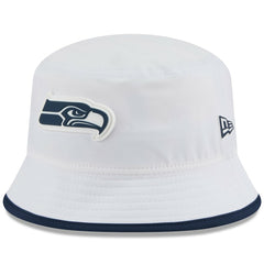 Seattle Seahawks New Era 2025 NFL Training Camp Stretch Bucket Hat White - NFL