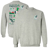 Mexico National Team Vive La Fete Women's Impressions Artwork Pullover Sweatshirt - Gray