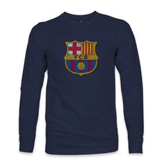 Barcelona 1863FC Color Badge Long Sleeve T-Shirts - Navy