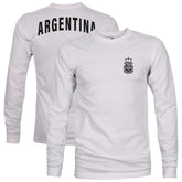 Argentina National Team 1863FC Back Team Arch Long Sleeve T-Shirts - Gray