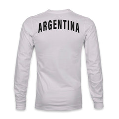 Argentina National Team 1863FC Back Team Arch Long Sleeve T-Shirts - Gray