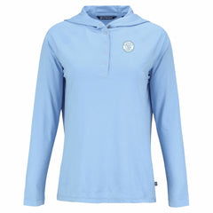 Milwaukee Brewers Cutter & Buck Women's Coastline Epic Comfort Eco Recycled Long Sleeve Hoodie T-Shirt Online