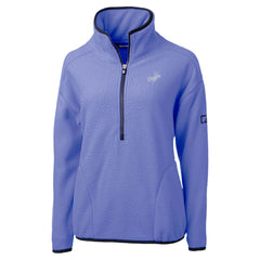 Los Angeles Dodgers Cutter & Buck Women's Cascade Eco Fleece Half-Zip Jacket for sale