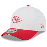 Kansas City Chiefs New Era Youth 2025 NFL Training Camp A-Frame 9FORTY Adjustable Hat White/Red - NFL