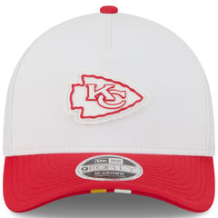 Kansas City Chiefs New Era Youth 2025 NFL Training Camp A-Frame 9FORTY Adjustable Hat White/Red - NFL