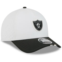 Las Vegas Raiders New Era Youth 2025 NFL Training Camp A-Frame 9FORTY Adjustable Hat White/Black - NFL