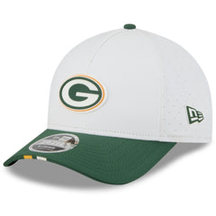 Green Bay Packers New Era Youth 2025 NFL Training Camp A-Frame 9FORTY Adjustable Hat White/Green - NFL