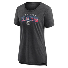 New York Islanders - Women's Proud Tri-Blend T-Shirt Gray