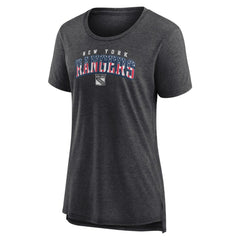 New York Rangers Women's Proud Tri-Blend T-Shirt Gray