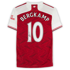 Fanatics Dennis Bergkamp Arsenal Autographed 2020-21 Red Home Jerseys - BAS