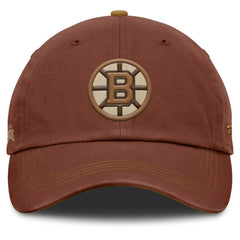 Boston Bruins Fanatics Fall Leaves Timber Adjustable Hat Brown