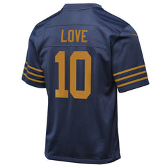 Jordan Love Green Bay Packers Youth The 1923 Classic Game Jersey Navy - Nike