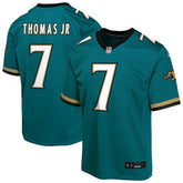 Brian Thomas Jr. Jacksonville Jaguars Youth Alternate 2 Prowler Throwback Game Jersey Teal - Nike