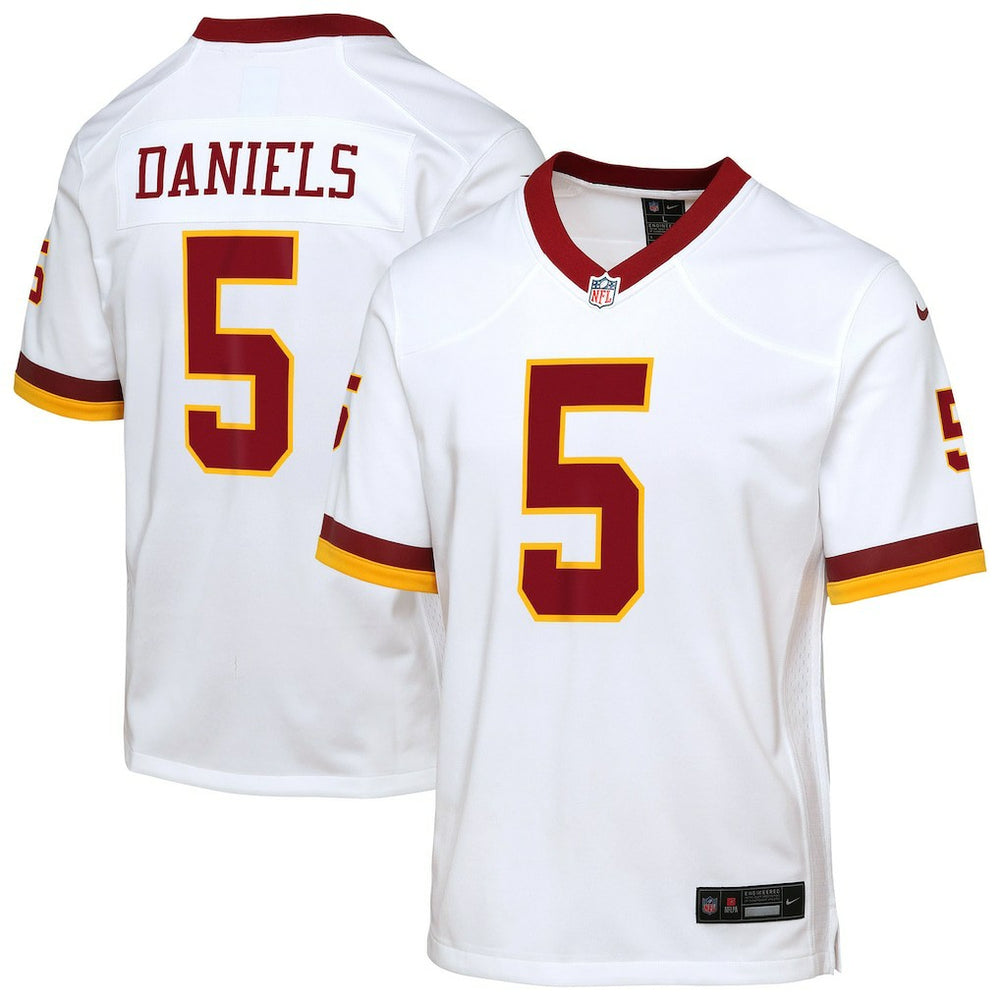 Jayden Daniels Washington Commanders Youth Game Super Bowl Era Jersey White - Nike
