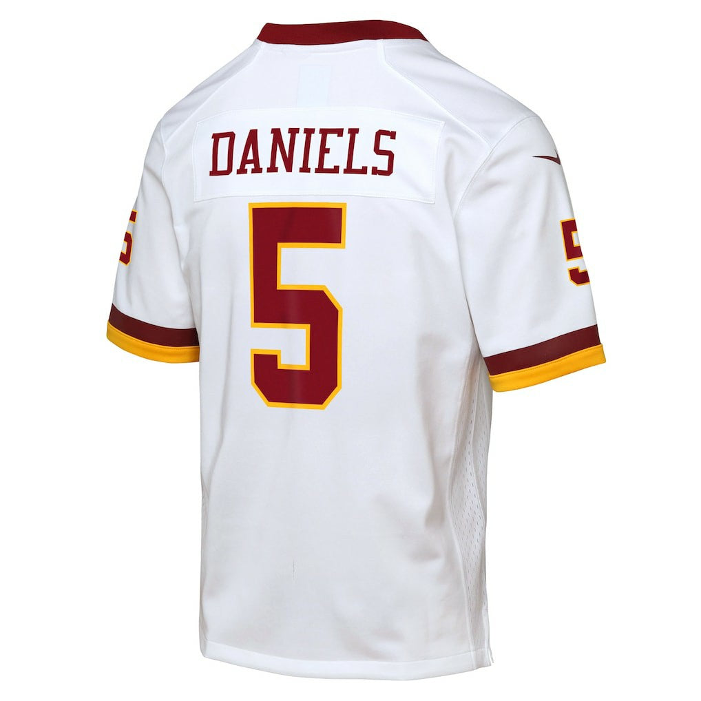 Jayden Daniels Washington Commanders Youth Game Super Bowl Era Jersey - White | NFL Jerseys