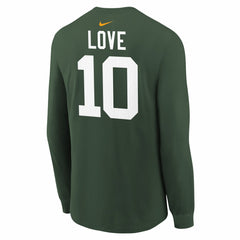 Jordan Love Green Bay Packers Youth Player Name & Number Long Sleeve T-Shirt Green - Nike