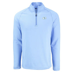 San Francisco 49ers Cutter & Buck Peshastin Eco Fleece Recycled Raglan Quarter-Zip Top Powder Blue - NFL