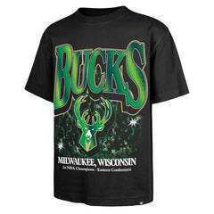 47 brand - Milwaukee Bucks '47 Past Champs Collection Flashbulb Foundation T-Shirt - Black