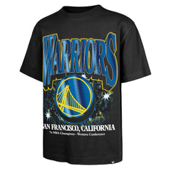 47 brand - Golden State Warriors '47 Past Champs Collection Flashbulb Foundation T-Shirt - Black