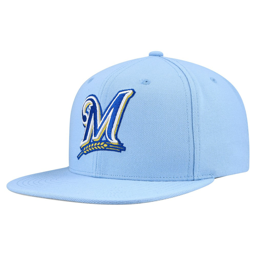 Milwaukee Brewers Mitchell & Ness Cooperstown Collection Basic Flip Snapback Hat Near Me