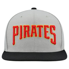 Pittsburgh Pirates Mitchell & Ness Cooperstown Collection Basic Flip Snapback Hat Lifestyle