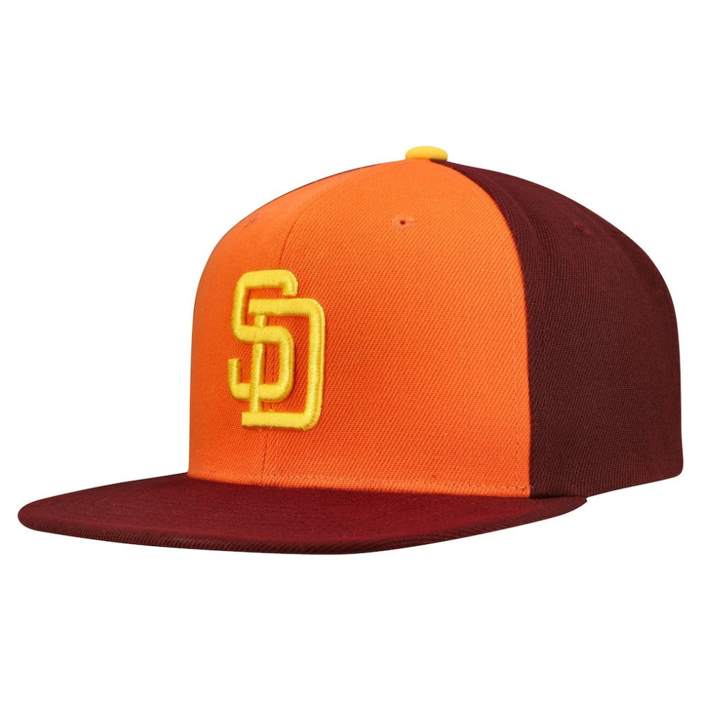 San Diego Padres Mitchell & Ness Cooperstown Collection Basic Flip Snapback Hat On Sale