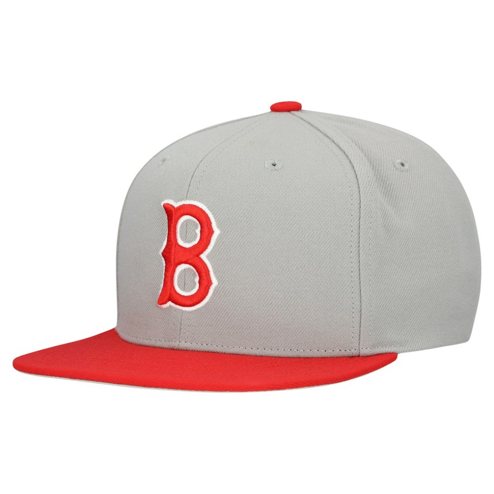 Boston Red Sox Mitchell & Ness Cooperstown Collection Basic Flip Snapback Hat for sale