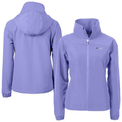 Seattle Seahawks Cutter & Buck Women's Charter Eco Recycled Full-Zip Jacket Purple - NFL
