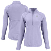 Green Bay Packers Cutter & Buck Women's Peshastin Eco Fleece Recycled Half-Zip Top Purple - NFL