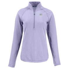 Green Bay Packers Cutter & Buck Women's Peshastin Eco Fleece Recycled Half-Zip Top Purple - NFL